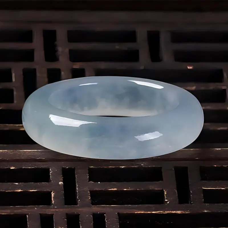 Yubo City Ice Type Jadeite Rings Unisex-4