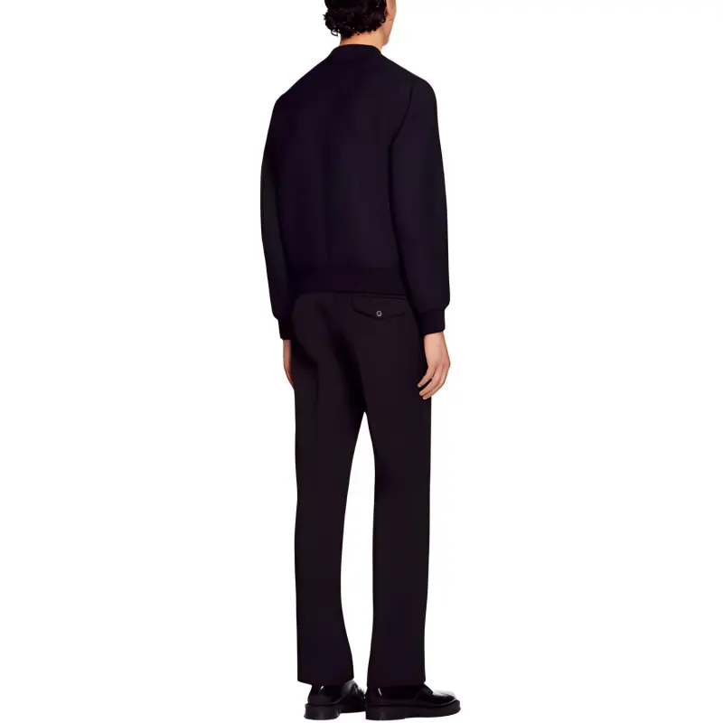 Sandro Long-sleeve Twill Bomber Jacket-2