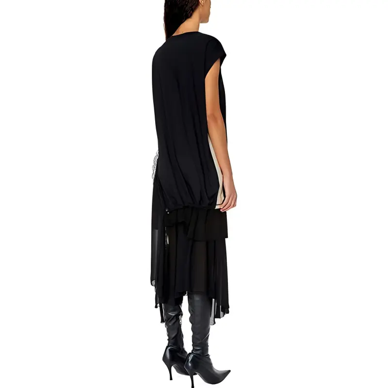 DIESEL Asymmetric Sleeveless Dress-2