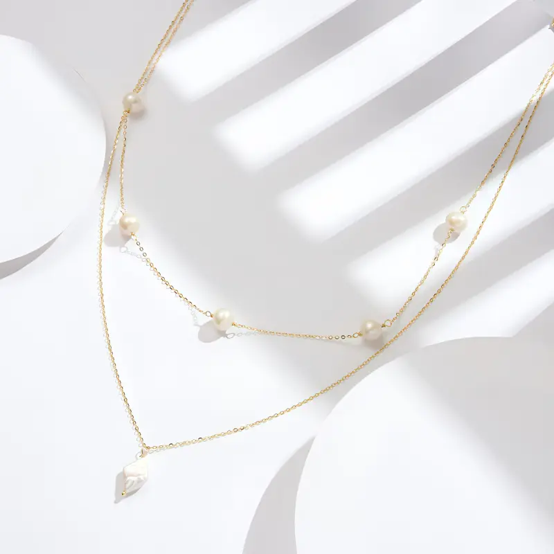 ZHENZHUAOMI Freshwater Pearl Necklaces Women's-1