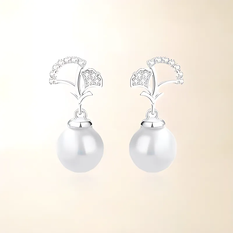 Chongqing Gold Store S925 Silver Earrings Unisex-4