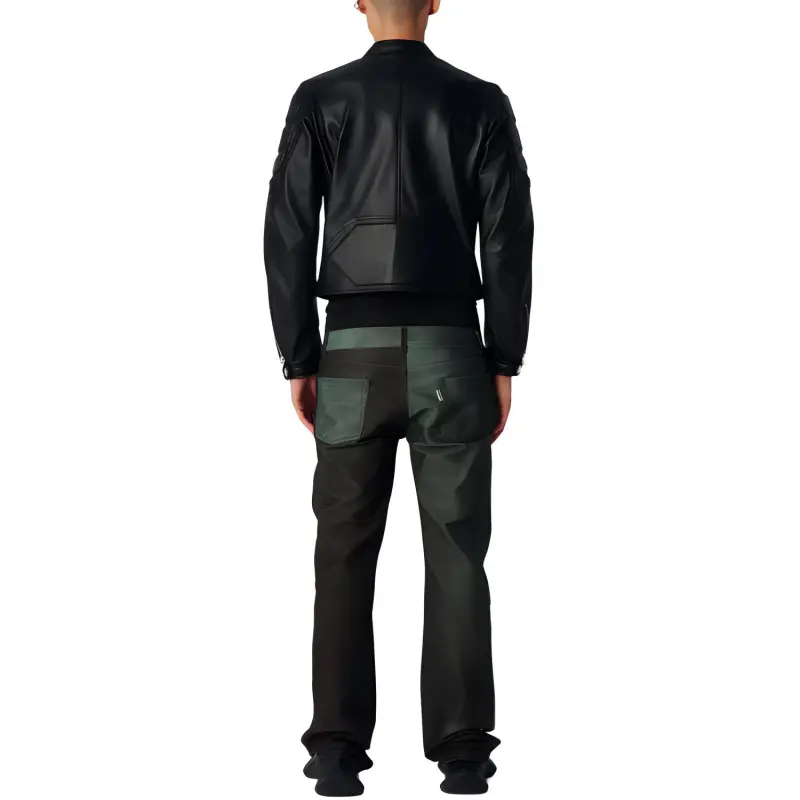 DION LEE Leather Jacket Men's Black-1