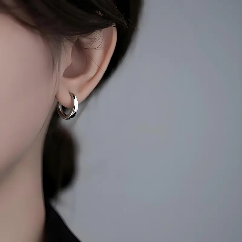 PIARA Earrings Women's Silver-5