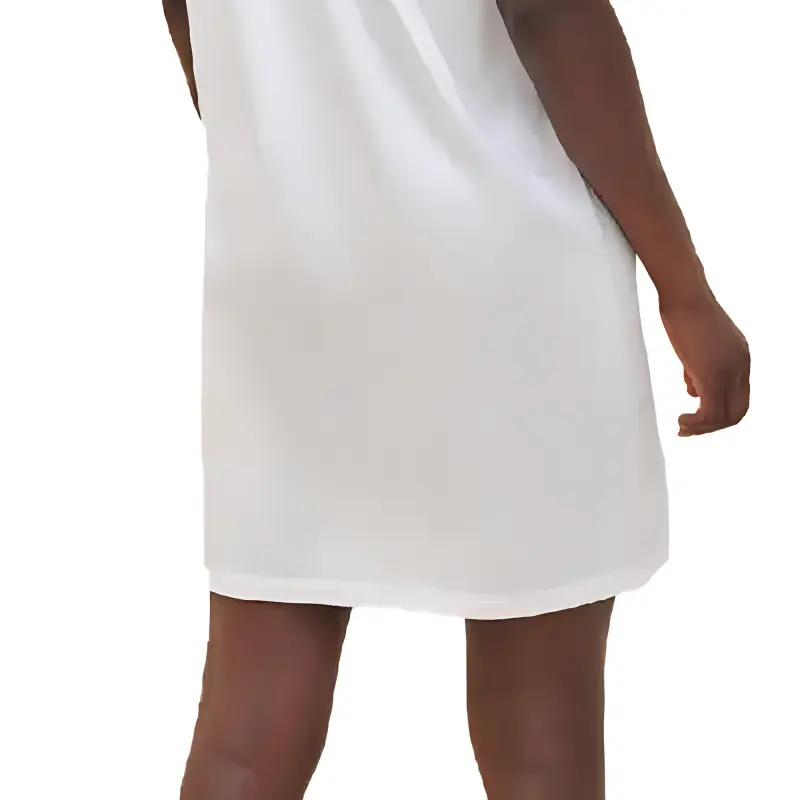 HERMES Short Sleeved Dresses Women's White-5