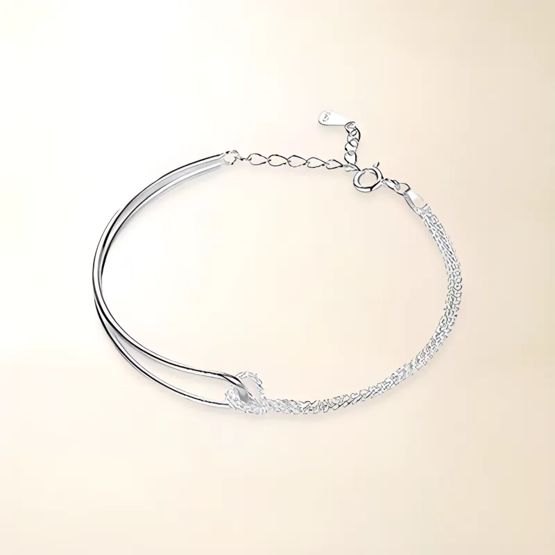 Chongqing Gold Store S925 Silver Bracelets Women's-3