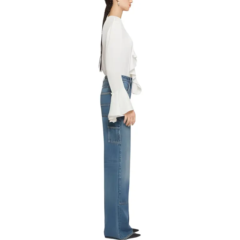 Givenchy 4G Pattern Ruffled Blouse-4