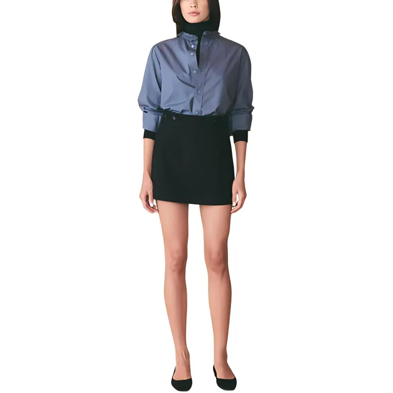 DOEN LAYTON TOP Shirt Women's Pacific Blue-1