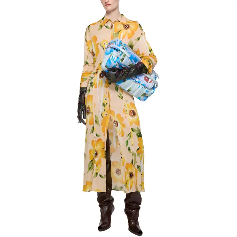 Acne Studios Floral print Midi Dress-1