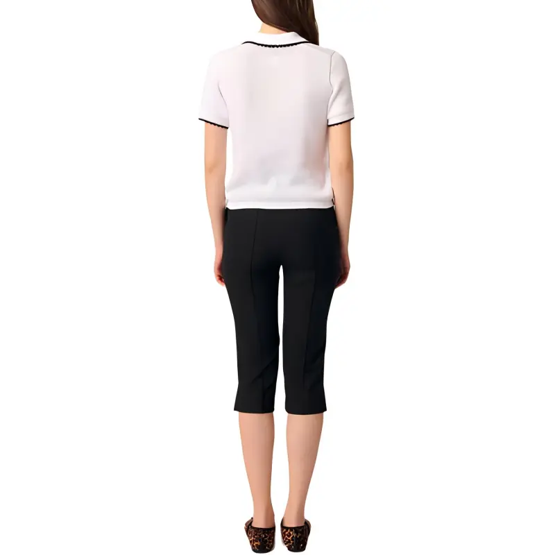 Maje Knitted Polo Top-2
