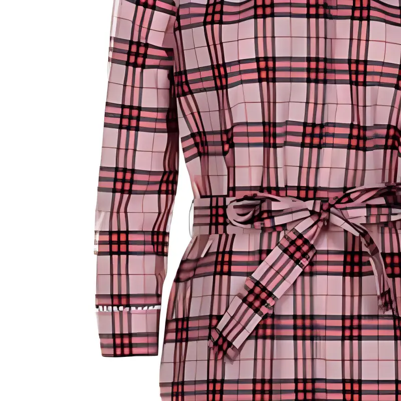 Burberry Long Sleeved Dress Women's Pink-3