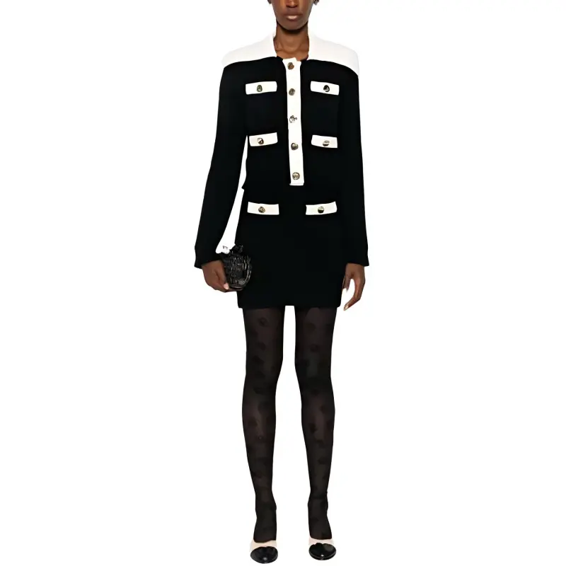 Self portrait Knitted Mini Skirt-2
