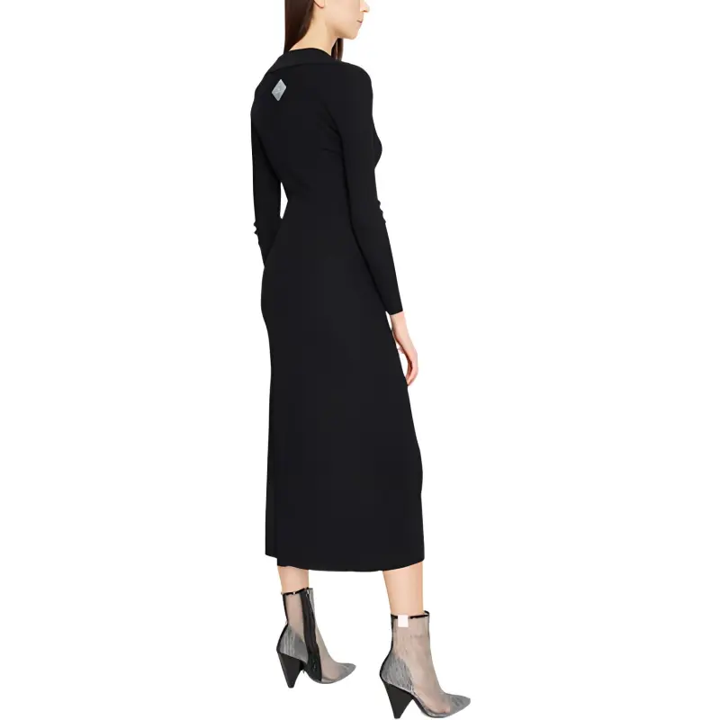 ARMANI EXCHANGE Long-Sleeved Dresses Women's Black-3