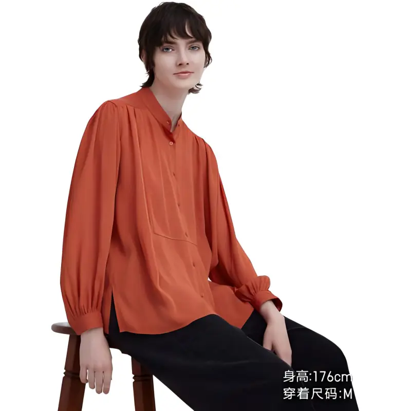 UNIQLO X Clare Waight Keller Co branded Collection Shirts Women's Orange Red-1