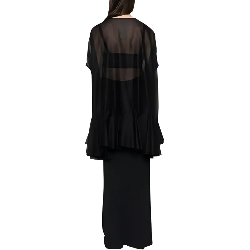 RICK OWENS/RO Short Sleeved Dress Women's Black-2