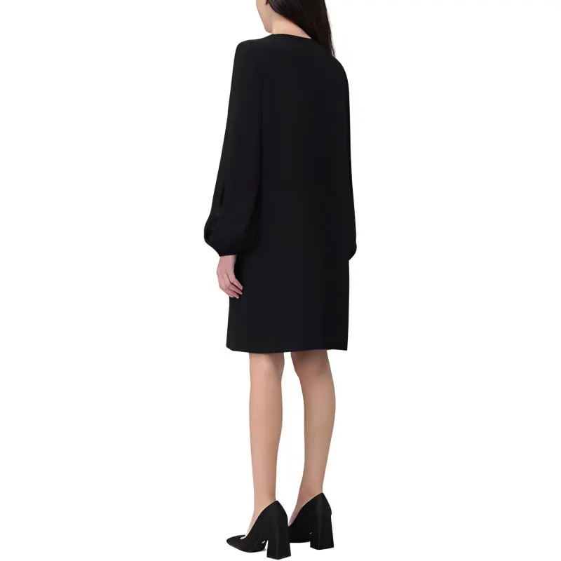 MaxMara Studio Long Sleeved Dress Women's Black-1