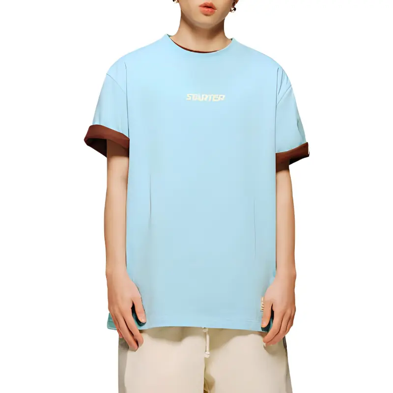 STARTER DOPAMINE Drop Shoulder Sleeve T-Shirt Unisex Ice Cream Blue-2