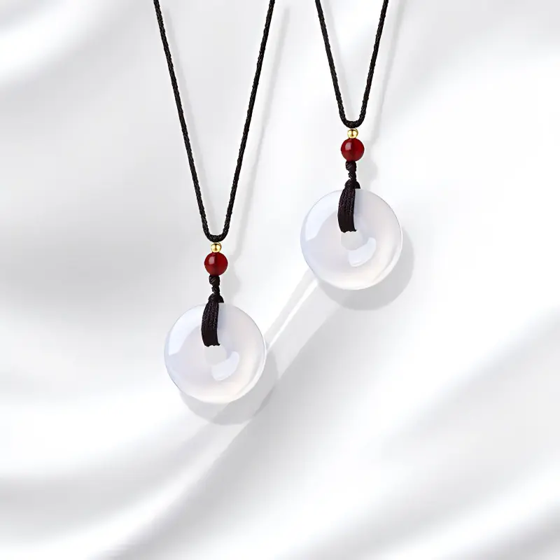 GIRATI Colored Glaze Jade Necklaces Women's-2