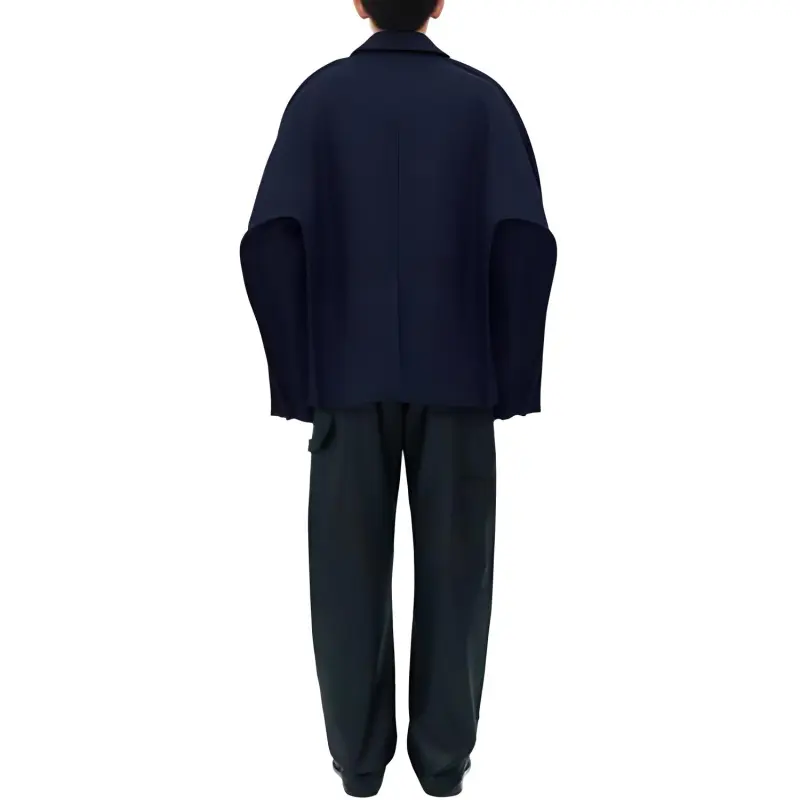 Bottega Veneta Coats Men's Blue-1