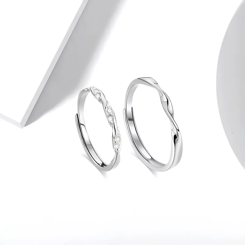 WANLIACC S999 Fine Silver Rings Unisex-2
