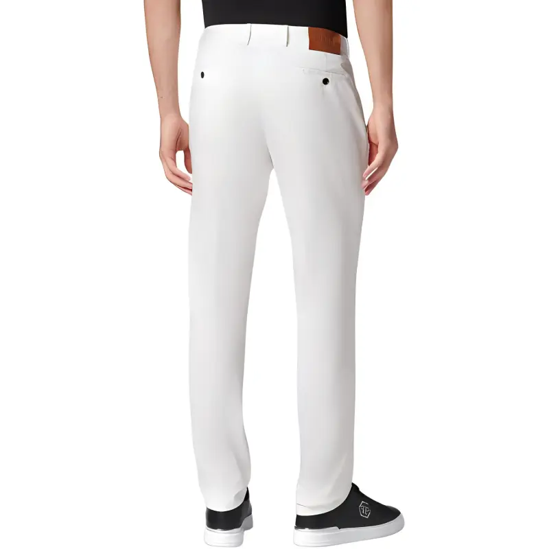 PHILIPP PLEIN Slim cut Gabardine Chinos-3