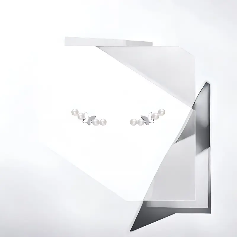 May10th S925 Silver Stud Stud Earrings Women's-3