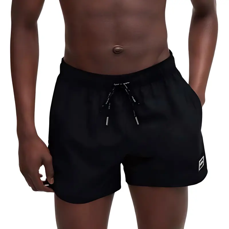 HUGO BOSS Logo plaque Drawstring Shorts-1