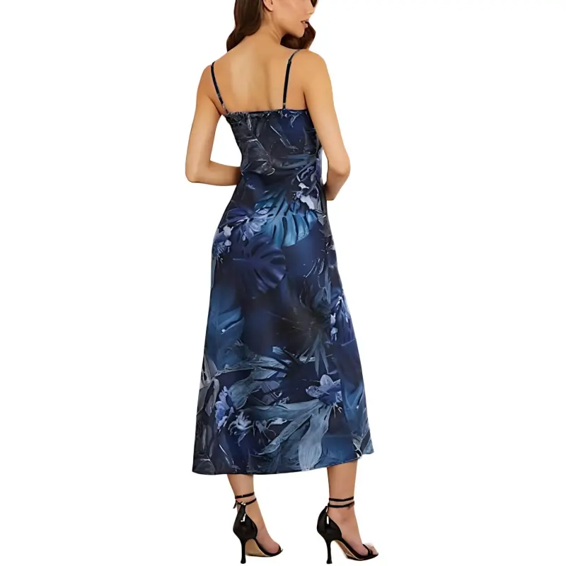 GUESS Slip Dresses Women's Blue-2