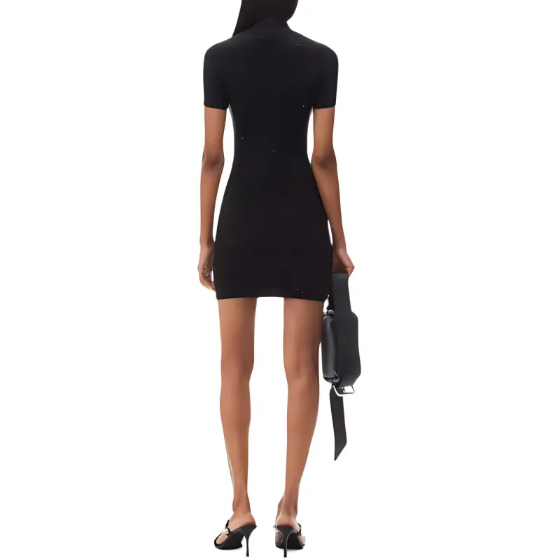 Alexander Wang Embellished Hotfix Mini Dress-2