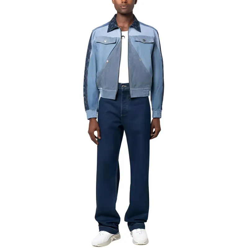 Marine Serre Patchwork Denim Jacket-1