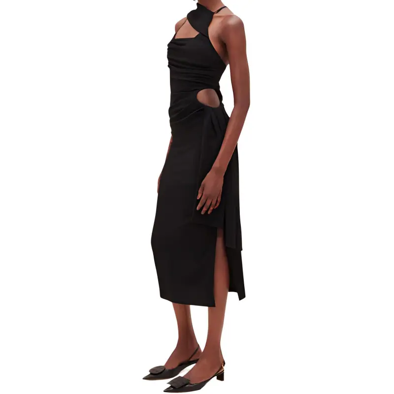 Jacquemus Draped Asymmetric Dress-3