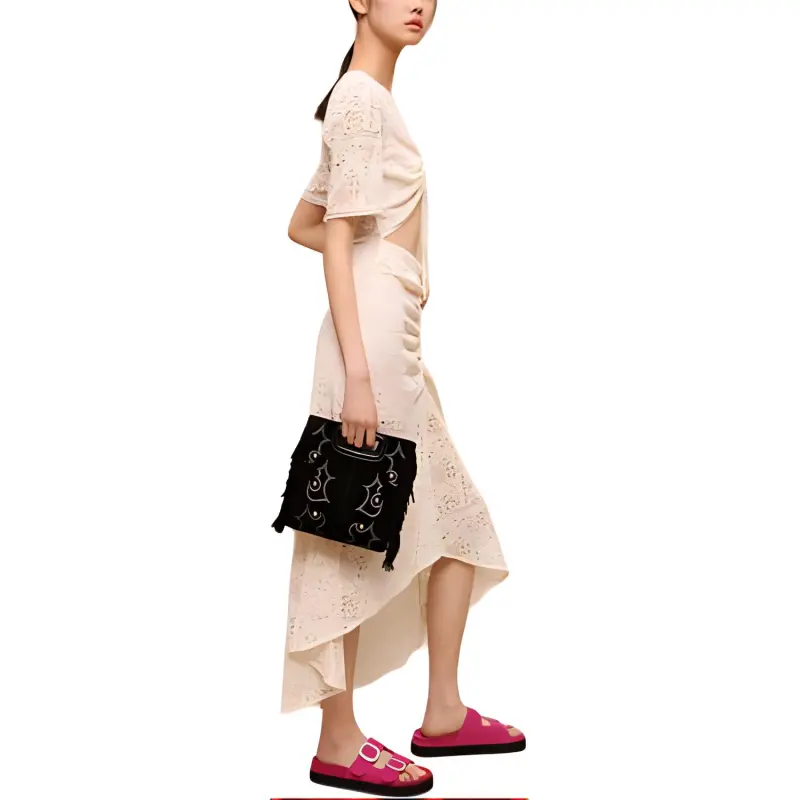 Maje Short-Sleeved Dresses Women's Light Brown-2