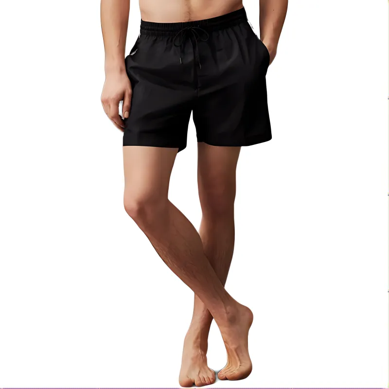 CALVIN KLEIN Swimming Shorts Europe Version Men's Black-1