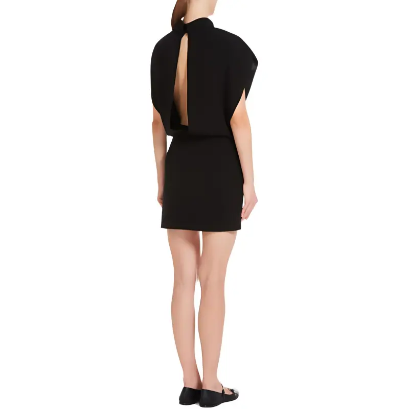 MaxMara Querce Collection Sheath Dress In Cady Sleeveless Dress Women's Black-2