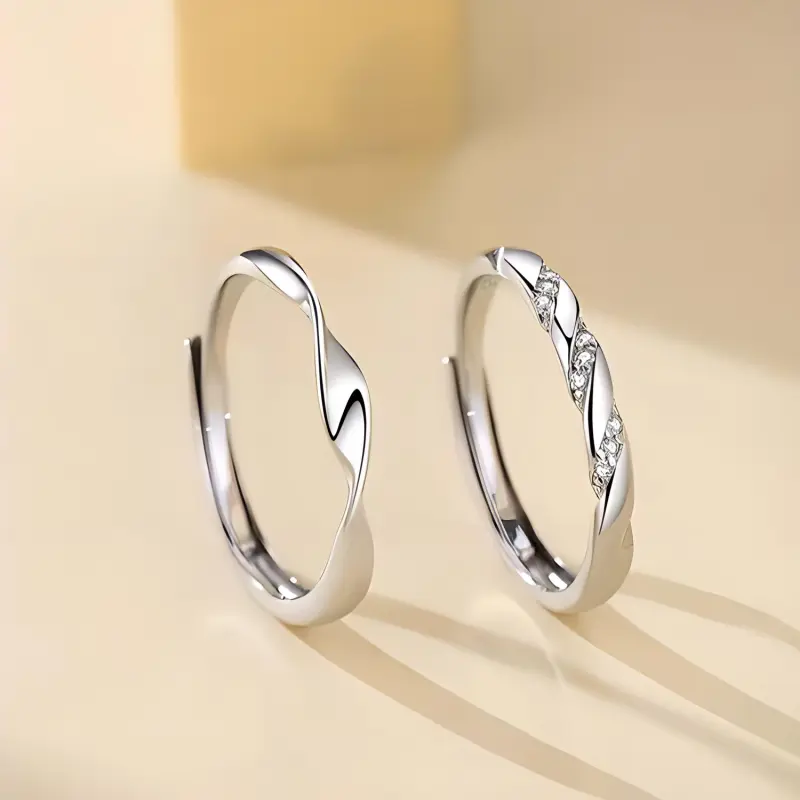 CHINA GOLD S925 Silver Rings Unisex-2