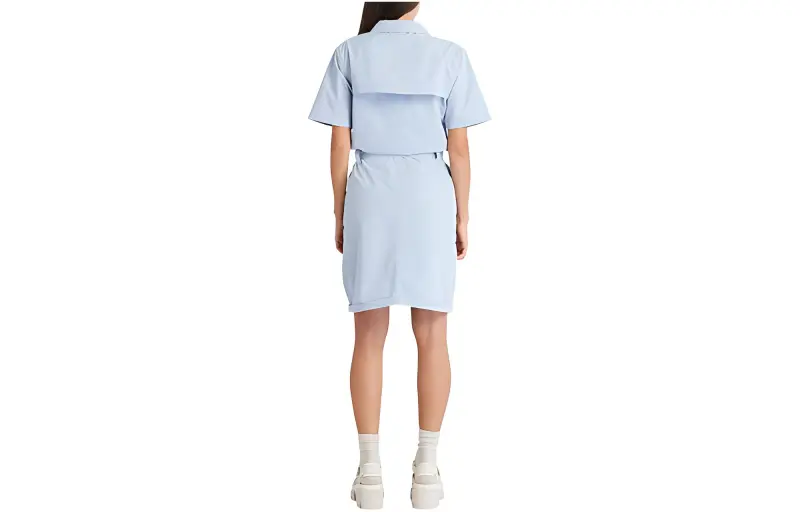 Timberland Short Sleeved Dresses Women's Blue Purple Gray-1
