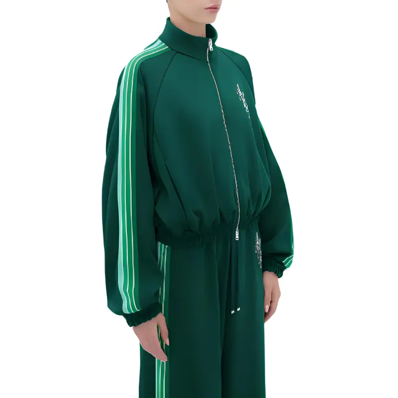 AMIRI Stack Track Jacket Jackets & Coats Women's Green-3