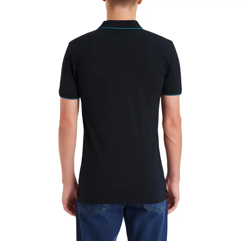 Paul Smith Logo embroidered Cotton Polo Shirt-2