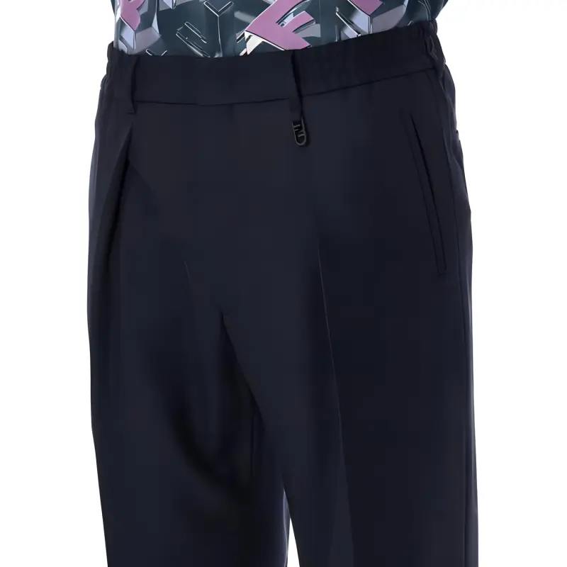 FENDI Pleated Cigarette Pants-4