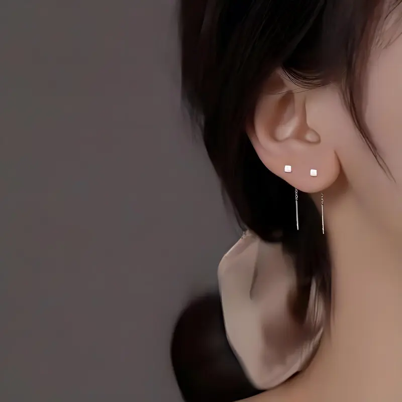 CARAT'S DIARY Alloy Drop Earrings Women's-3