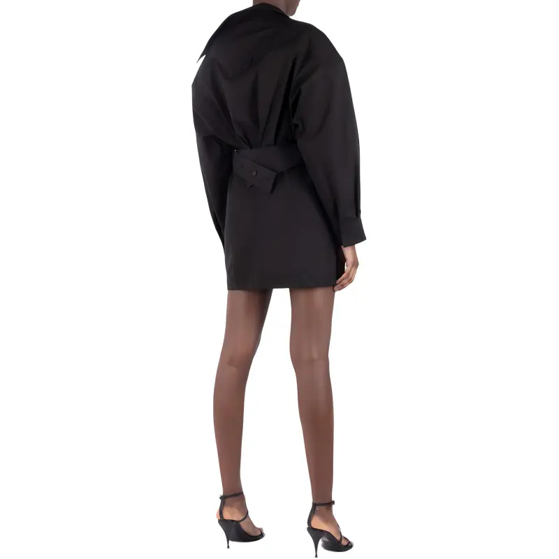 Jacquemus Asymmetric neck Shirt Minidress-1