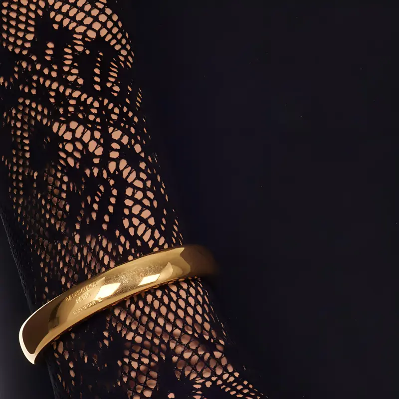 Balenciaga Gold-Plated Bangles Women's Gold-2