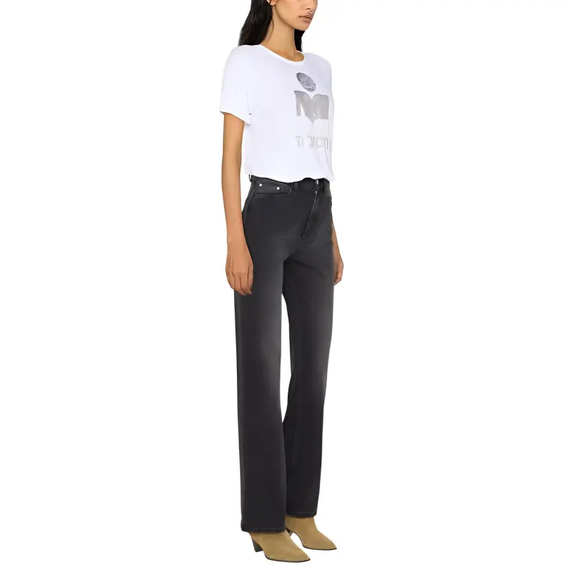 ISABEL MARANT ETOILE Koldi Logo print T shirt-3