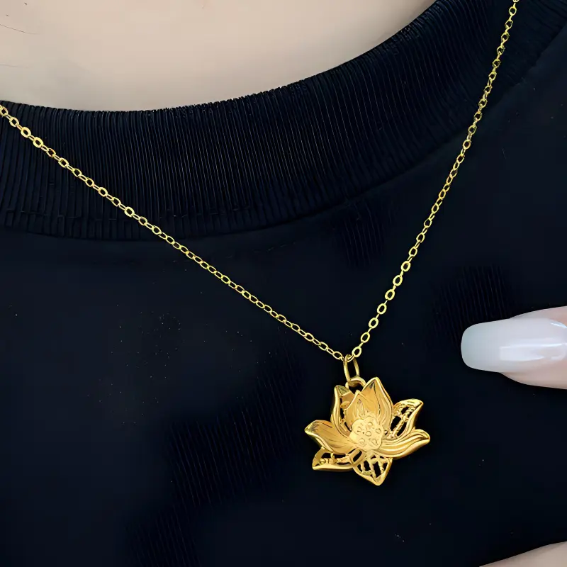Bailijin Gold Necklace Unisex-2