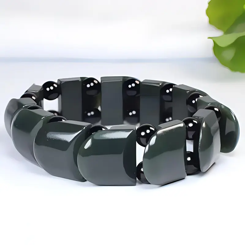 Cuizu Bracelets Green Jade Men's-2