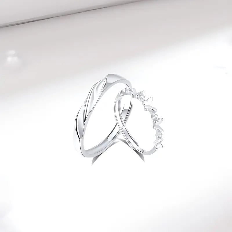 KING TAI SANG 999 Fine Silver Rings Unisex-3
