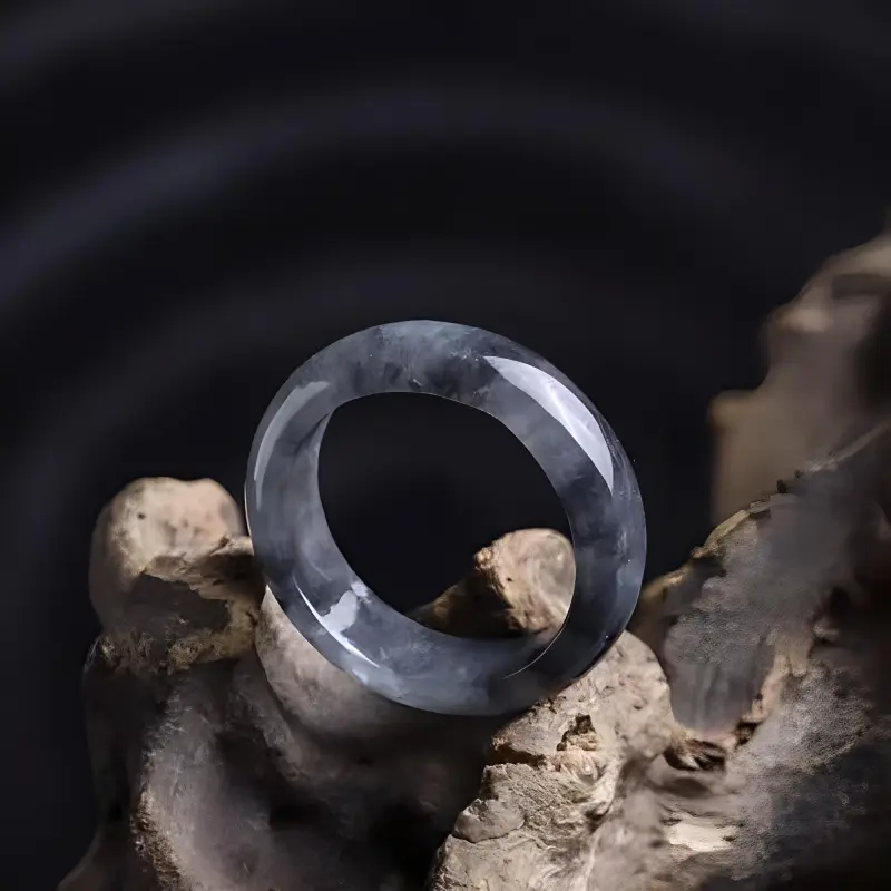 Lingxiang Yurun Bean Type Rings Unisex-4