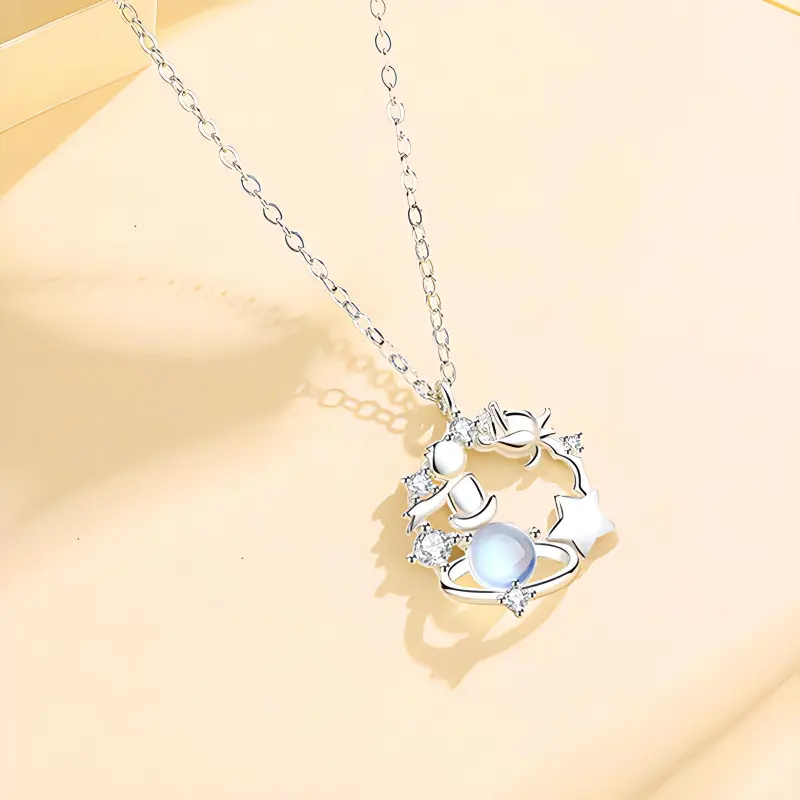 CHINA GOLD S925 Silver Necklaces Women's-3