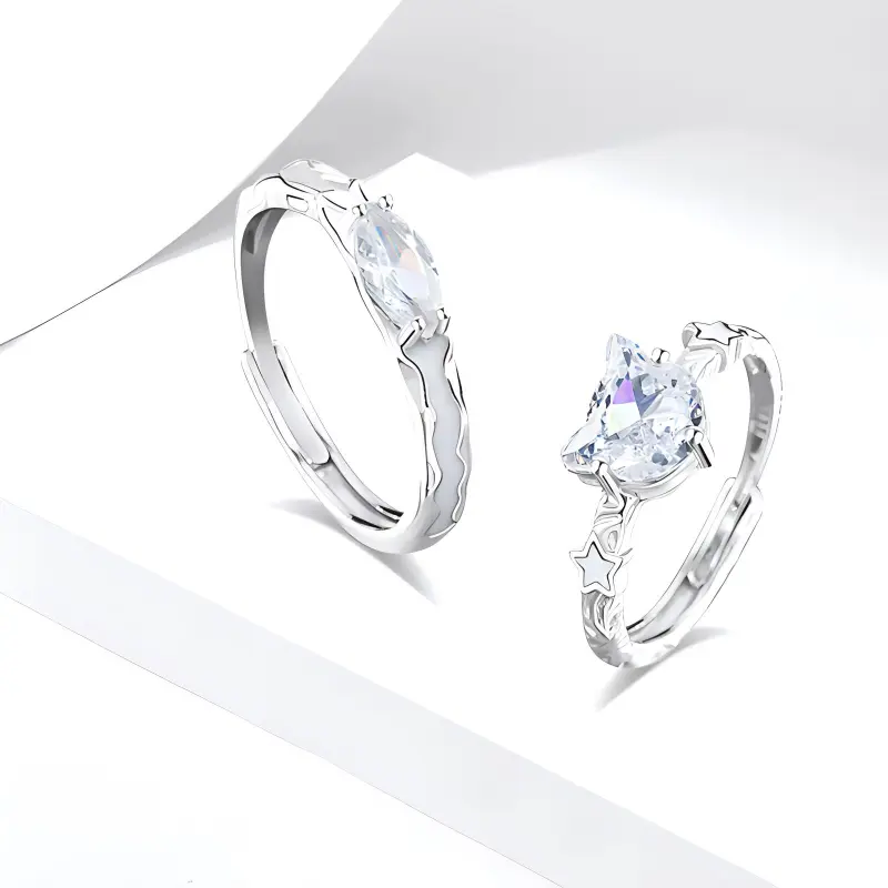 Muyan S999 Fine Silver Rings Unisex-1