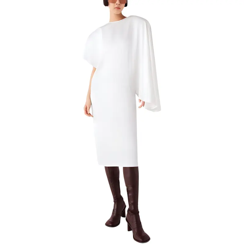 Stella McCartney Asymmetric Draped Midi Dress-2