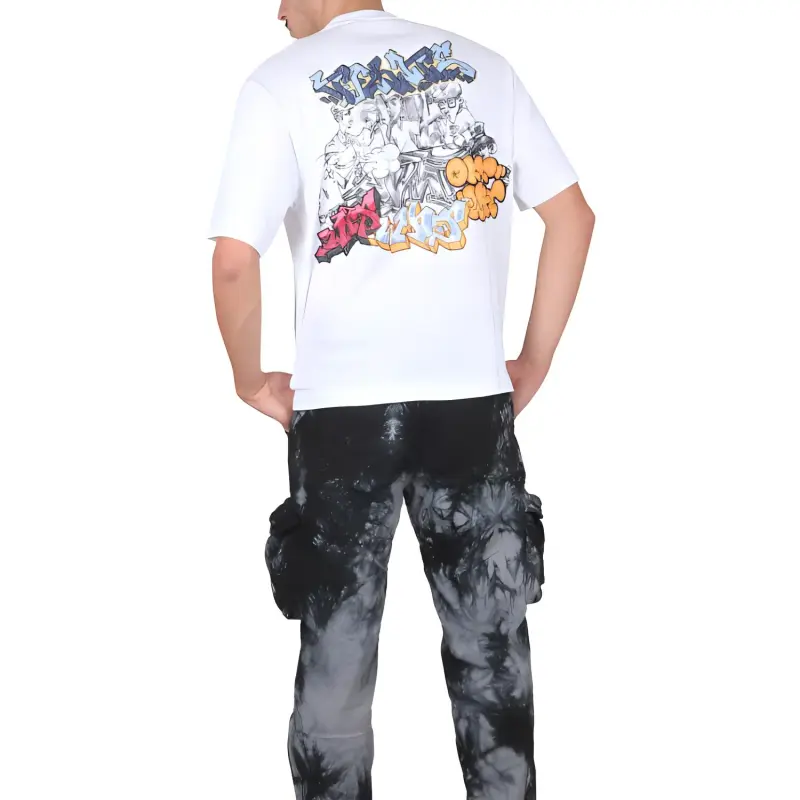 OFF WHITE Graff Wht Pupp Over Ska S/S Tee-5